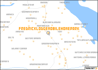 map of Fredrick Lodge Mobile Home Park