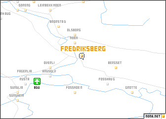 map of Fredriksberg