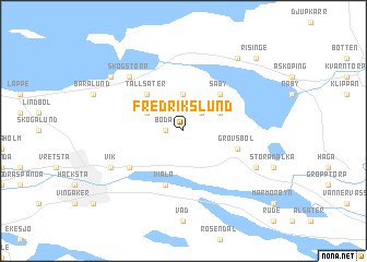 map of Fredrikslund