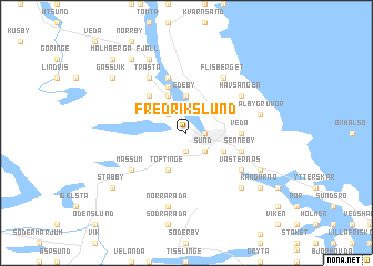 map of Fredrikslund