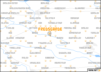 map of Fredsgårde