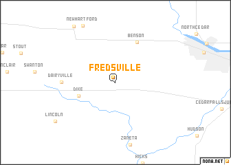 map of Fredsville