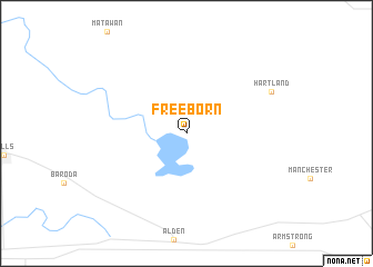 map of Freeborn