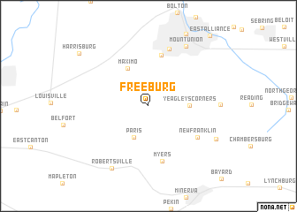 map of Freeburg