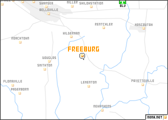 map of Freeburg