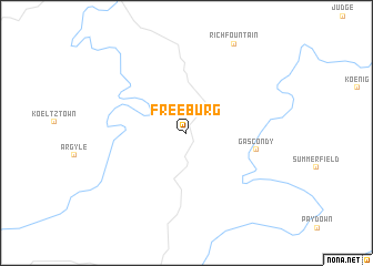 map of Freeburg