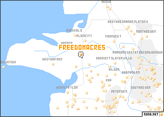 map of Freedom Acres