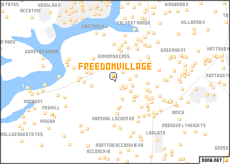 map of Freedom Village