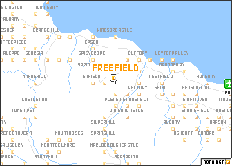 map of Freefield