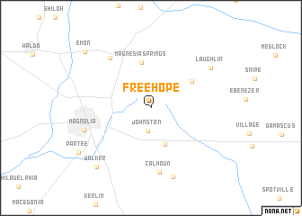 map of Free Hope