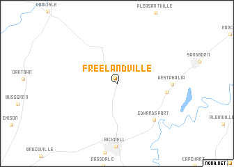 map of Freelandville