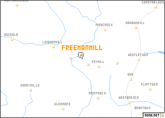 map of Freeman Mill