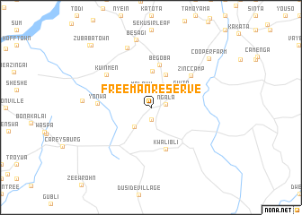 map of Freeman Reserve