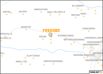 map of Freeman