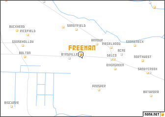 map of Freeman