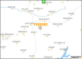 map of Freeman