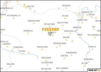 map of Freeman