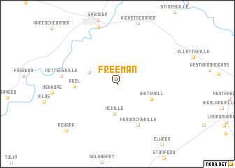 map of Freeman