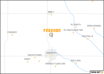 map of Freeman