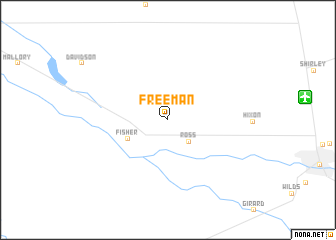 map of Freeman