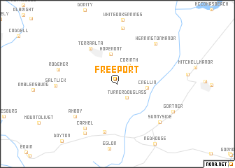 map of Freeport