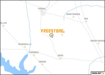 map of Freestone