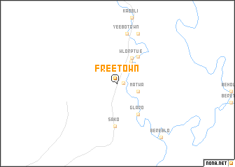 map of Freetown