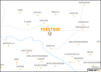 map of Freetown