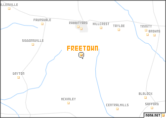 map of Freetown