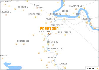 map of Freetown