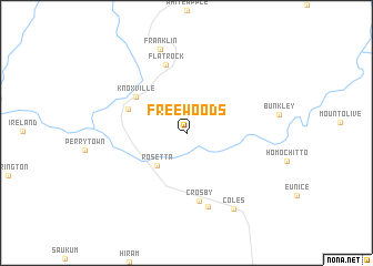 map of Freewoods