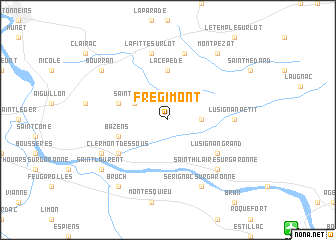 map of Frégimont