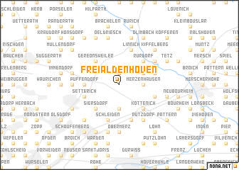 map of Freialdenhoven