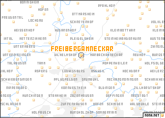 map of Freiberg am Neckar