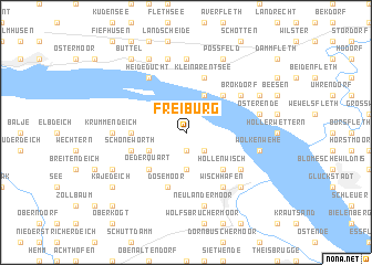 map of Freiburg