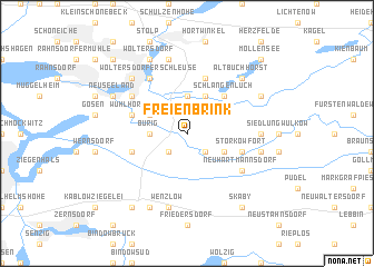 map of Freienbrink