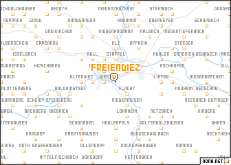 map of Freiendiez