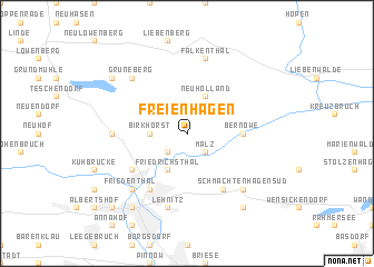 map of Freienhagen