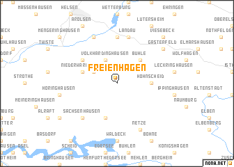 map of Freienhagen