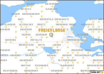 map of Freienlande