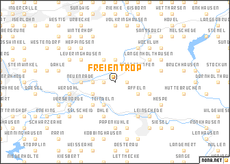 map of Freientrop