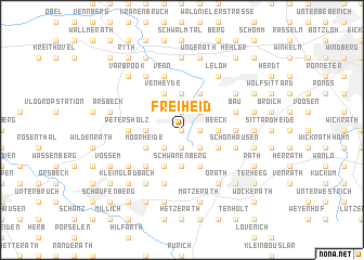 map of Freiheid