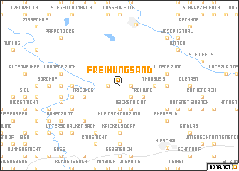 map of Freihungsand