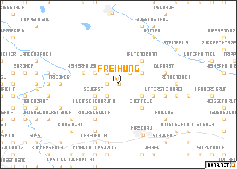 map of Freihung