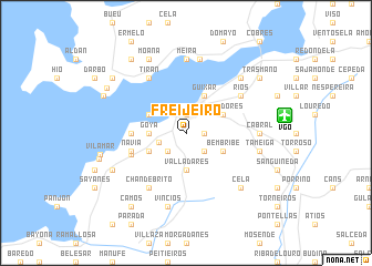 map of Freijeiro