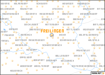 map of Freilingen