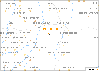 map of Freineda