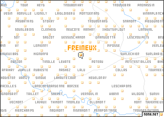 map of Freineux