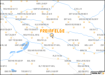 map of Freinfelde