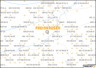 map of Freinhausen